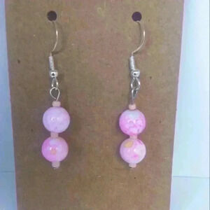 Handmade beaded 925 Earrings